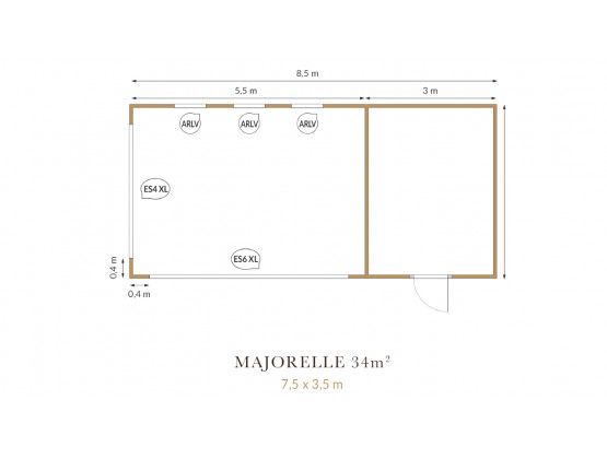 Majorelle 34 m²
