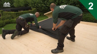 Étape 2 – Positionner la membrane EPDM